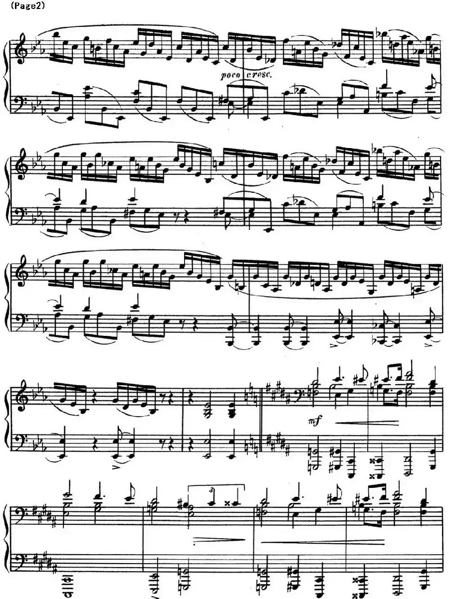 斯克里亚宾8首钢琴练习曲 Op42（No.8 Alexander Scriabin Etudes）