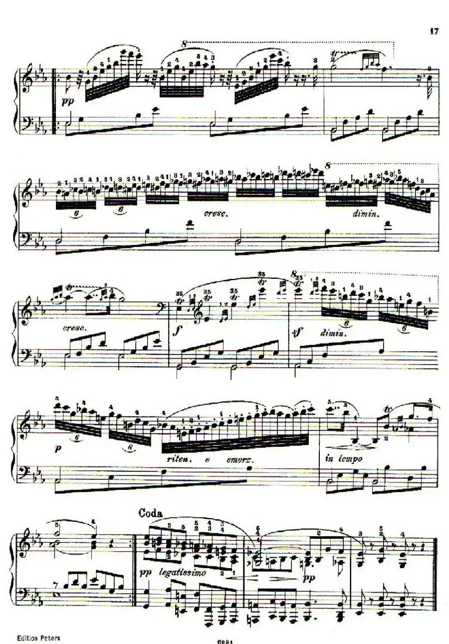 School of the Virtuoso Op.365（60首钢琴高级练习曲·5）