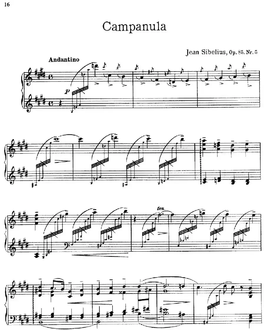 The Flowers（花之组曲）（Op.85.Nr.5-风铃草）
