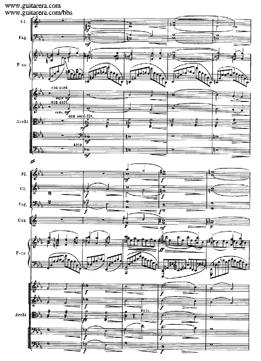 c小调第二钢琴协奏曲 Op.18（第一乐章总谱·P28——36）