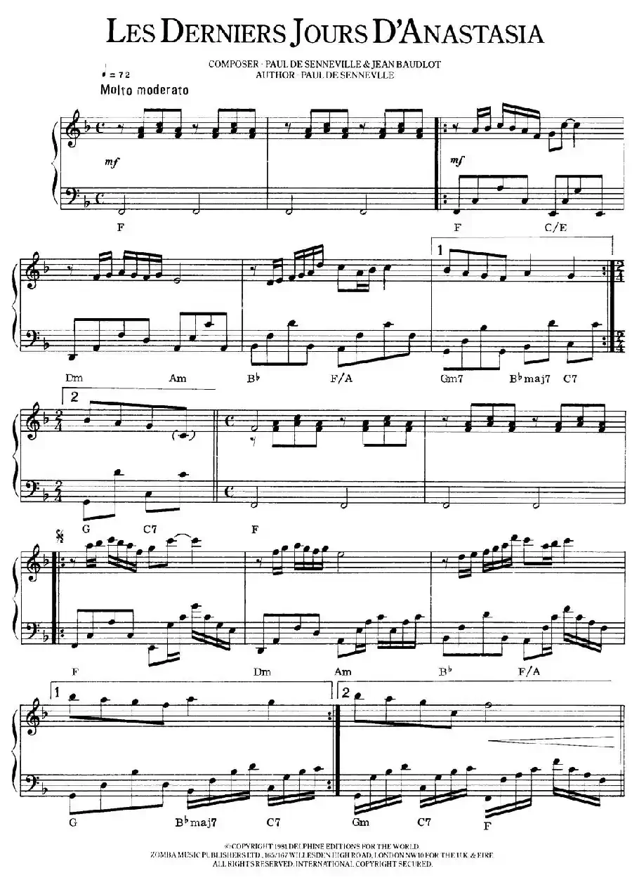 LES DERNIERS JOURS D'ANASTASIA KEMSKY