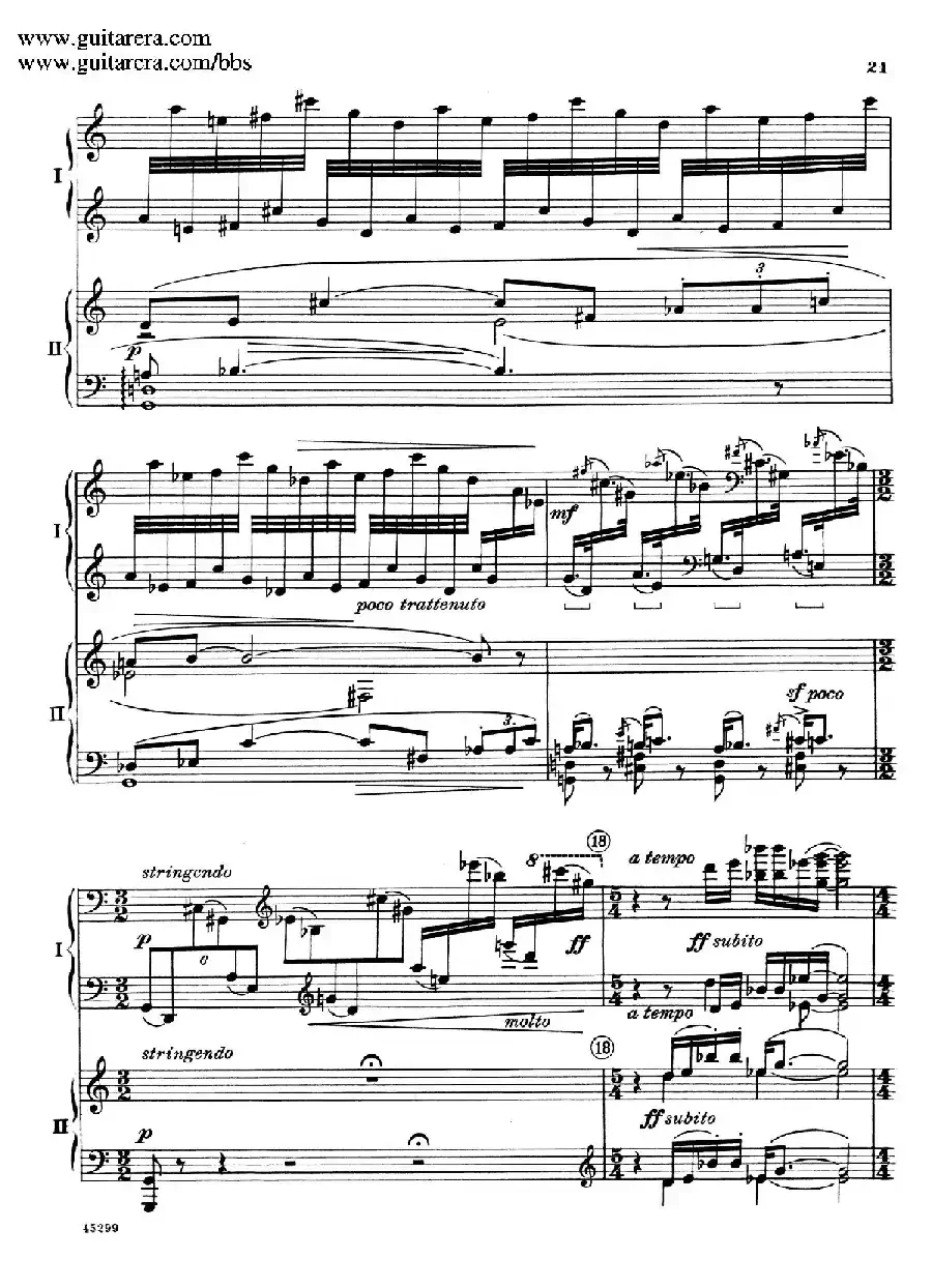 Piano Concerto Op.38（钢琴协奏曲·双钢琴·第一乐章）