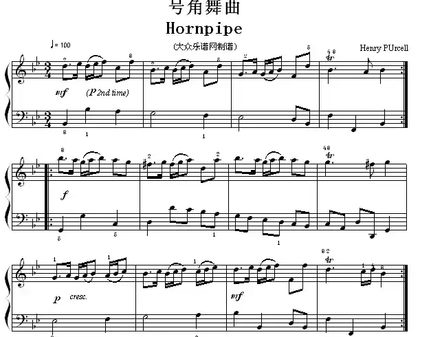 考级初级曲目：号角舞曲