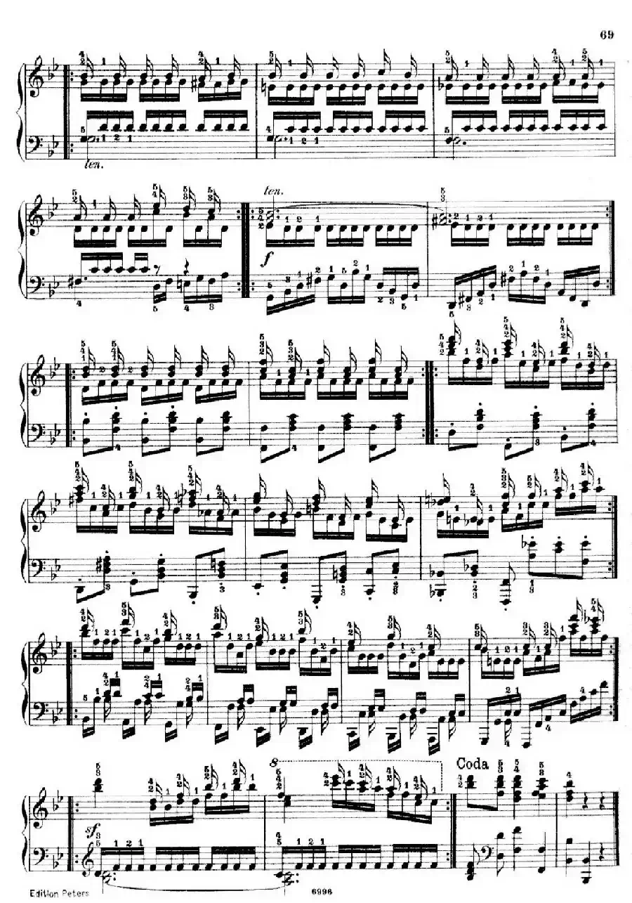 School of the Virtuoso Op.365（60首钢琴高级练习曲·28）