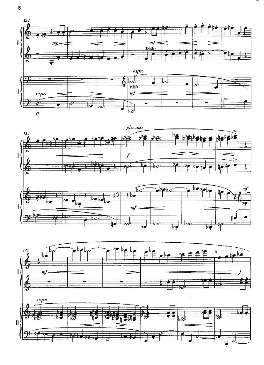 Vier Bagatellen Op.70（4首小品·Ⅰ·四手联弹）