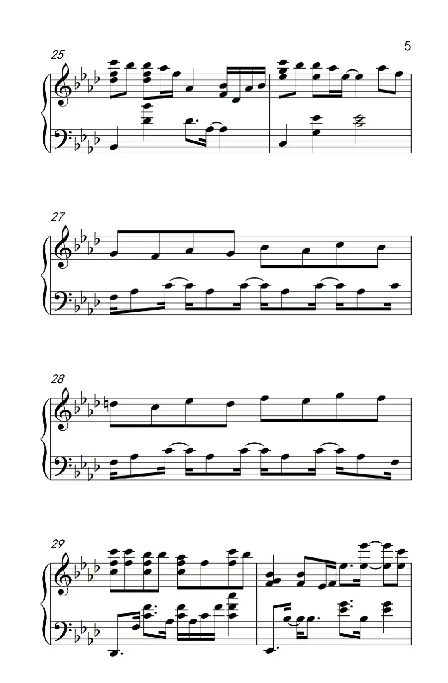 默(电影《何以笙箫默》插曲)(《弹吧音教》制谱版)