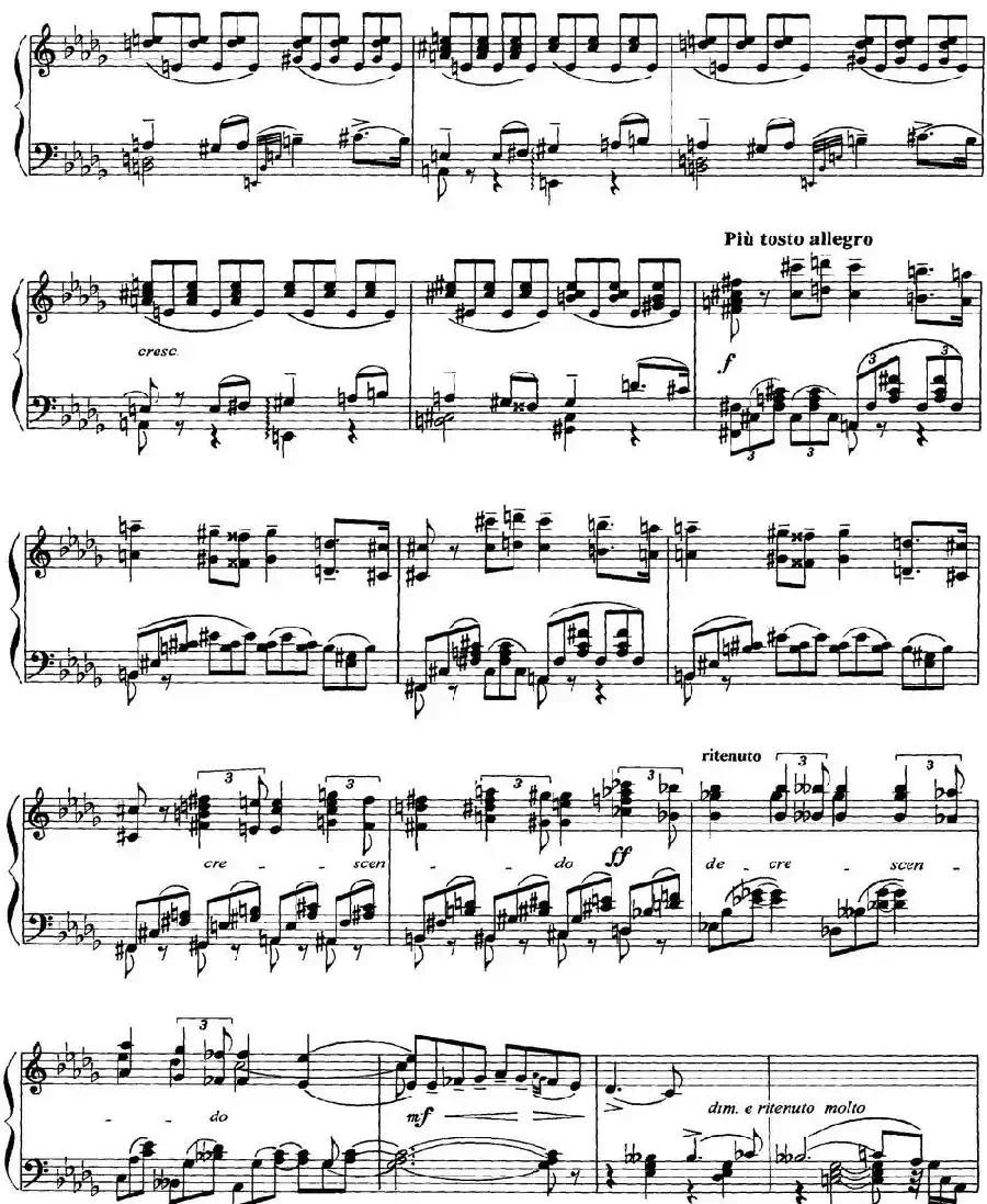 柴可夫斯基18首钢琴小品Op.72（14.Chant elegiaque）