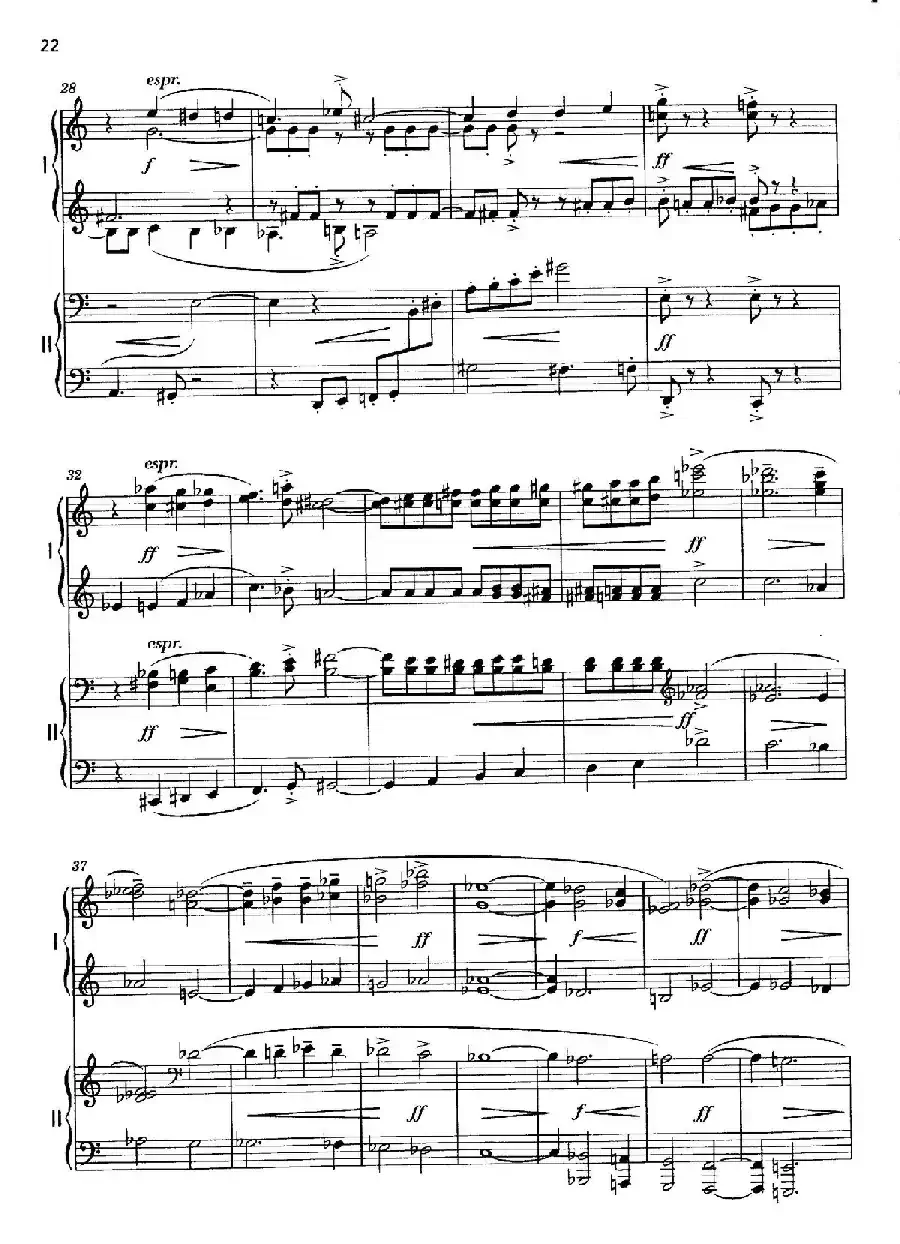 Vier Bagatellen Op.70（4首小品·Ⅲ·四手联弹）