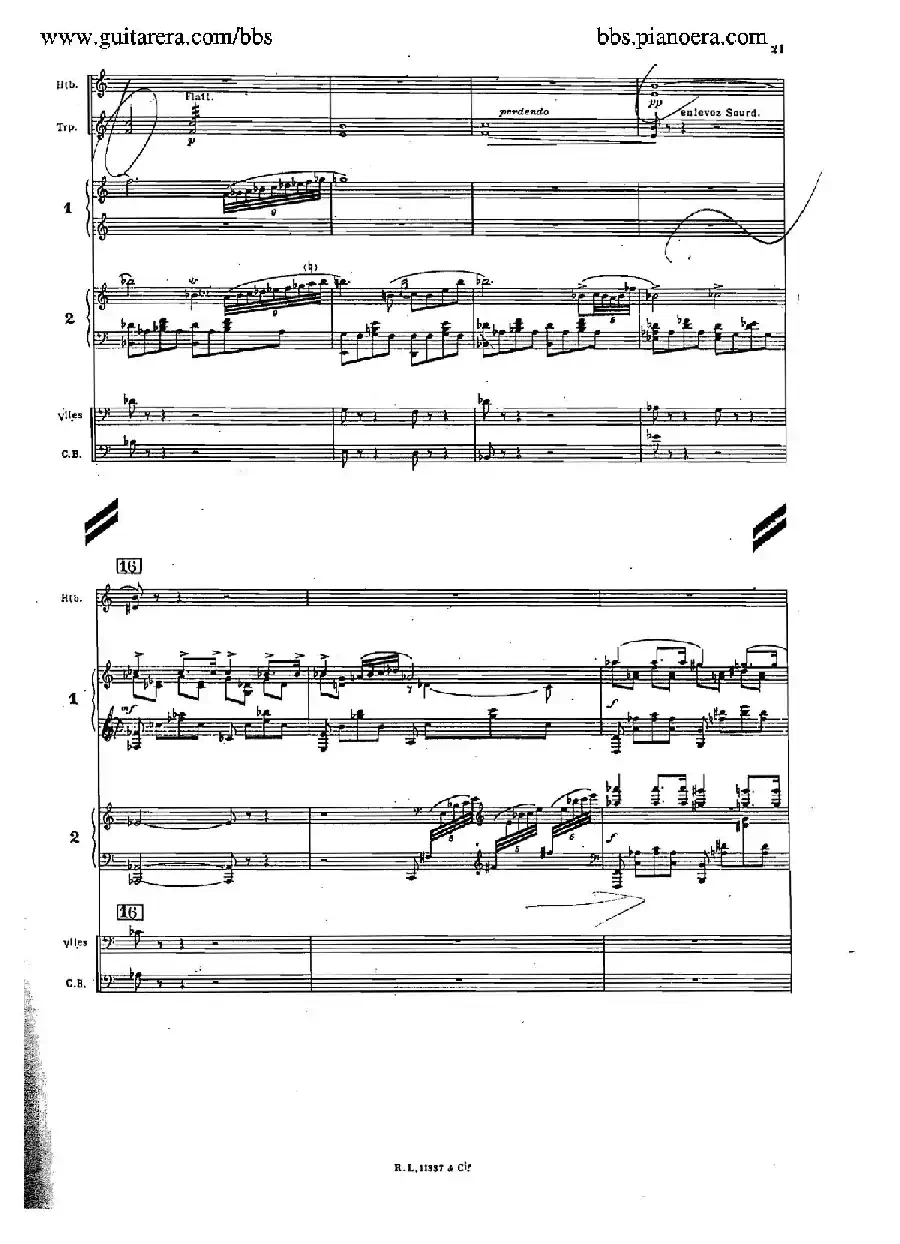Concerto for 2 Pianos in d Minor（d小调双钢琴协奏曲·总谱）