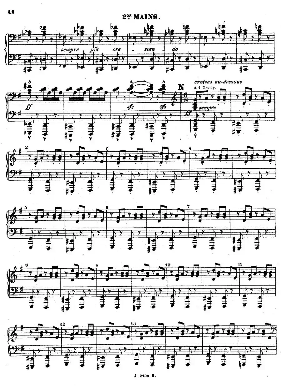Symphony on a French Mountain Air Op.25（法国山歌交响曲·双钢琴·Ⅲ）