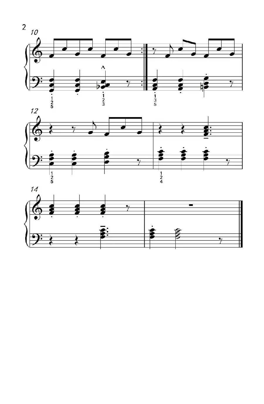 附录：基础练习 33（巴托克 小宇宙 钢琴教程 4）