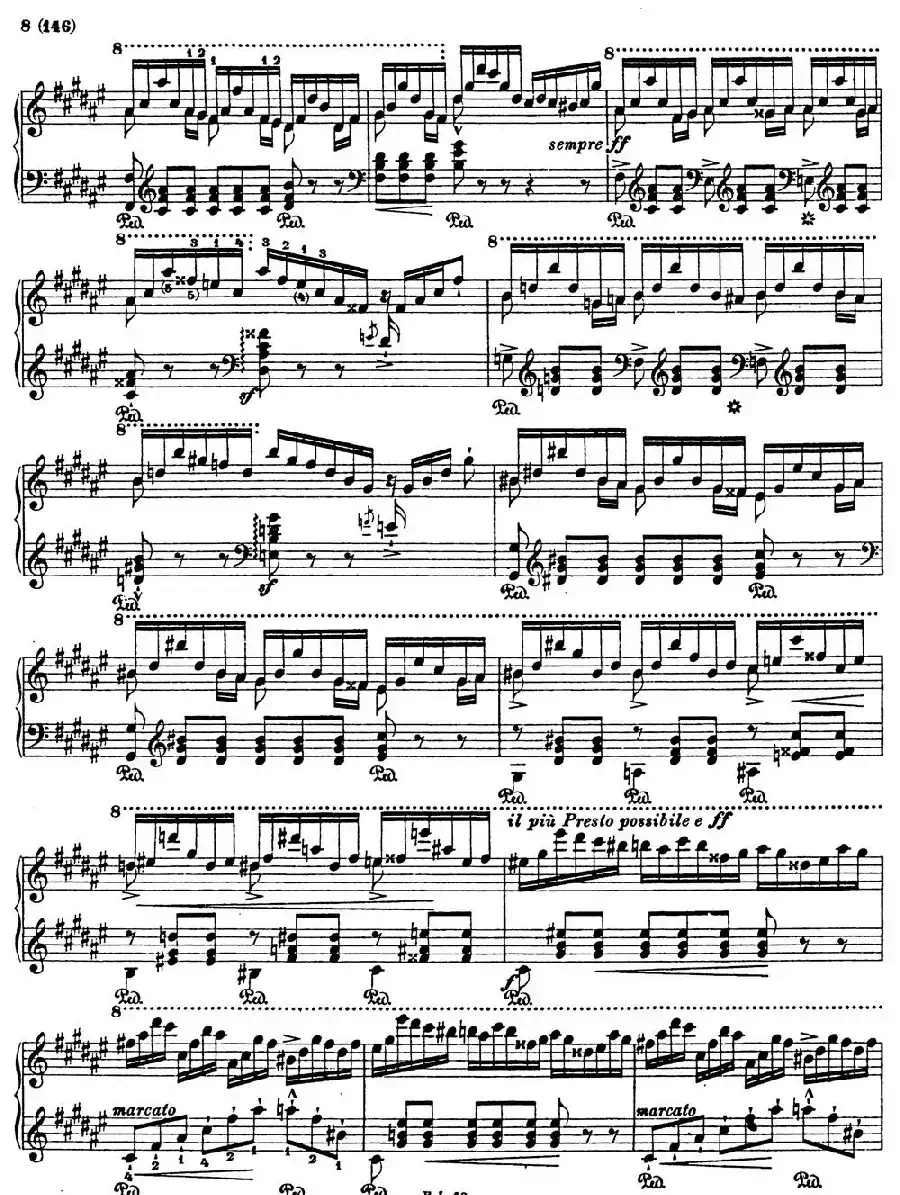 李斯特音乐会练习曲 S145（1 S145 森林的呼啸 Waldesrauschen）