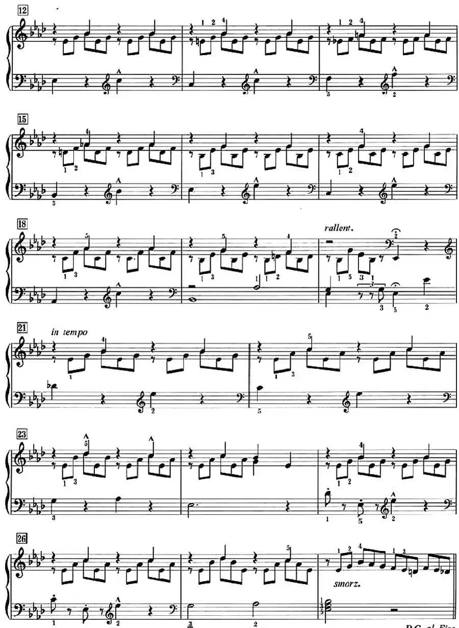 50首莱蒙钢琴练习曲 作品37(NO.44)