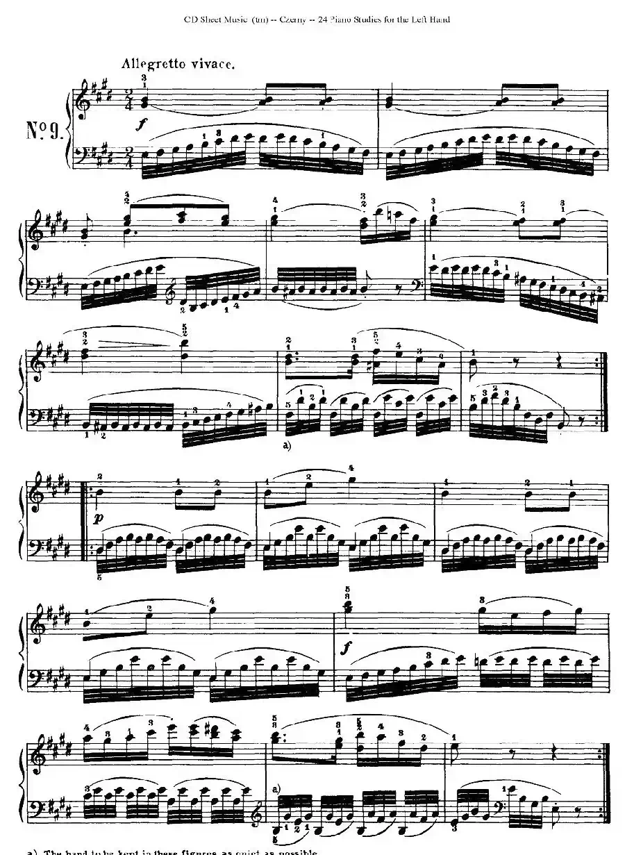 Czerny - 24 Piano Studie（8—16）（车尔尼 - 24首钢琴练习曲）