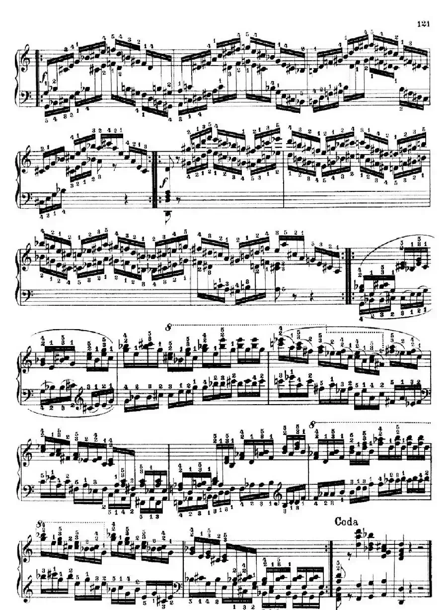 School of the Virtuoso Op.365（60首钢琴高级练习曲·52）