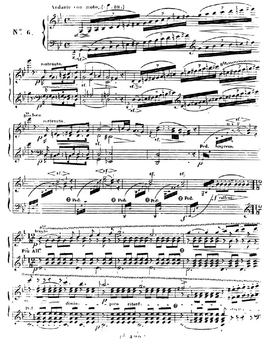 24 Exercices et Preludes Op.21（24首前奏练习曲·6）