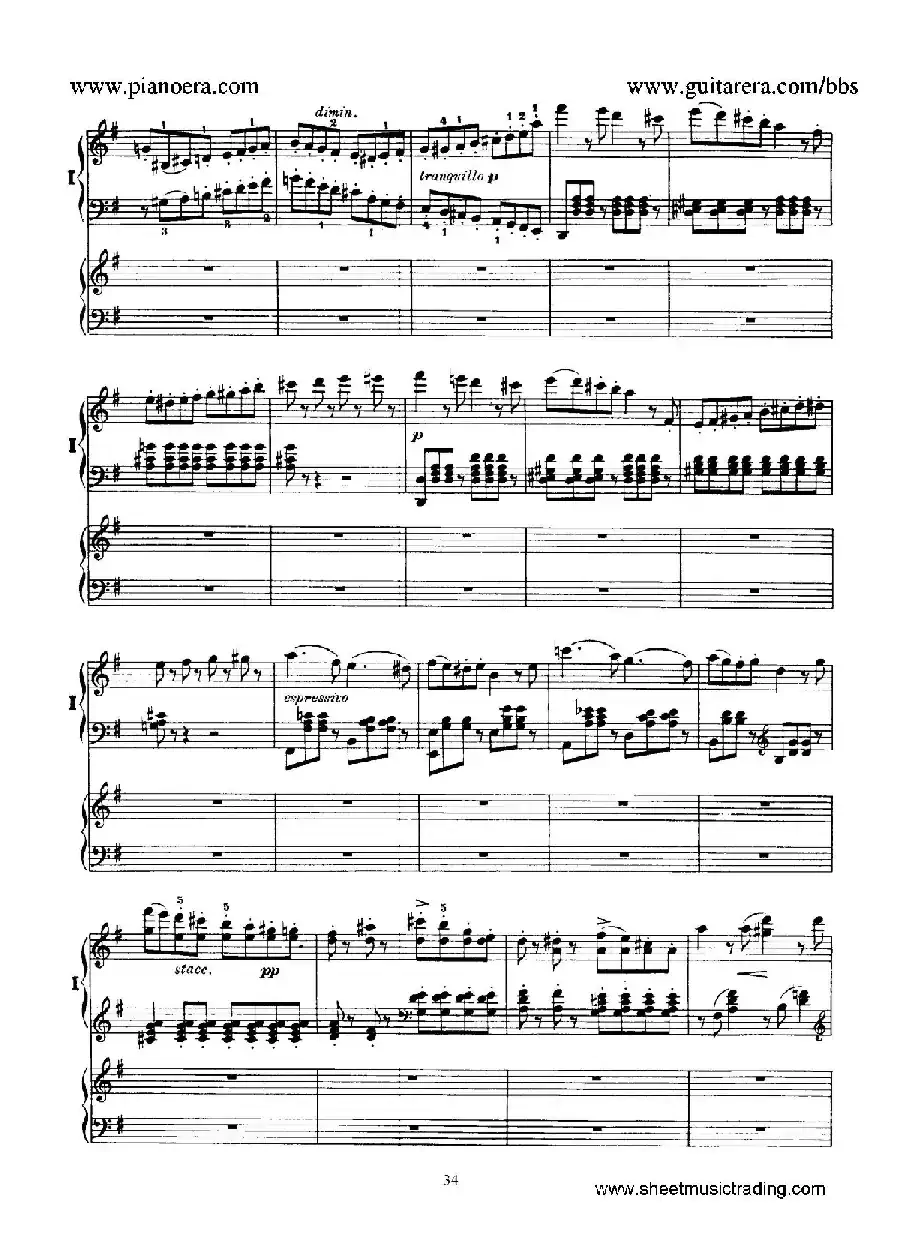 Piano Concerto No.1 in g Minor Op.25（g小调第一钢琴协奏曲·双钢琴）