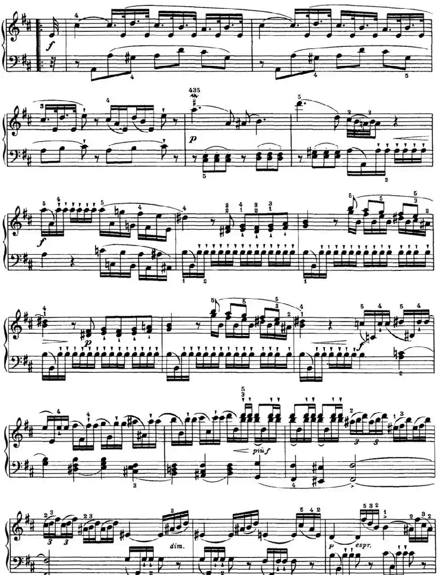 海顿 钢琴奏鸣曲 Hob XVI 19 Divertimento D major