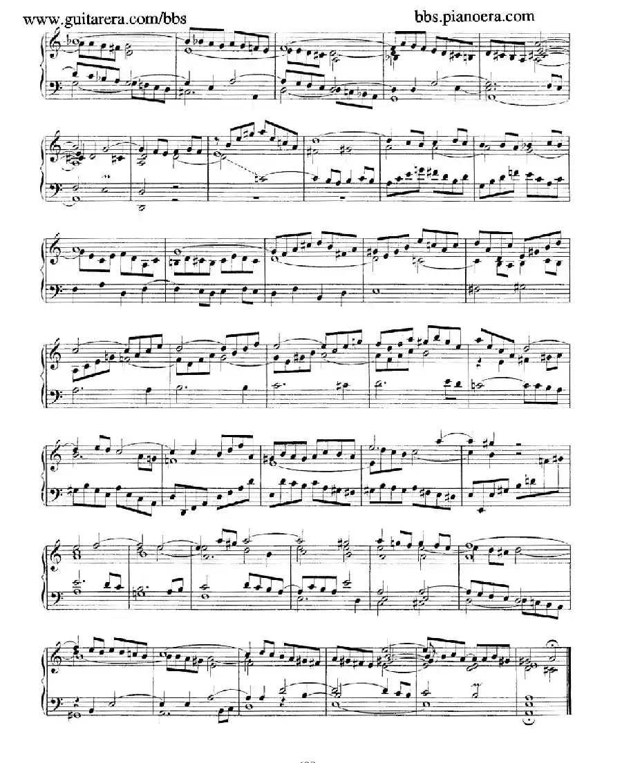 Fantasia and Fugue in a Minor BWV 904（a小调幻想曲与赋格）