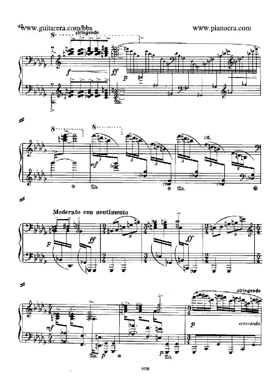 Piano Concerto in D-flat Major Op.37（降D大调钢琴协奏曲·Ⅰ·双钢琴）