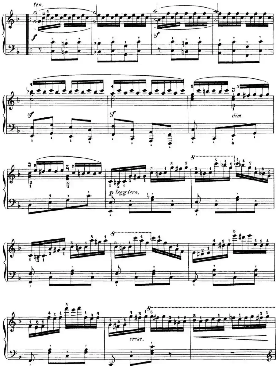 40首车尔尼Op.299钢琴快速练习曲（NO.40）