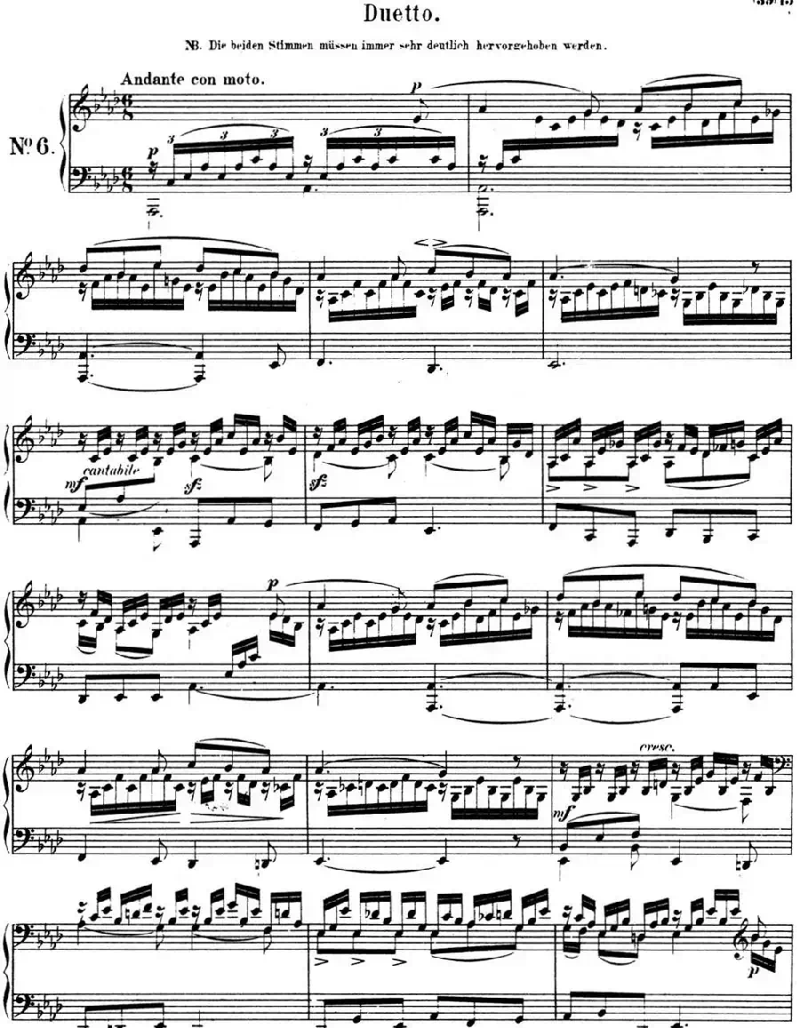 门德尔松无词歌Op.38（NO.6）