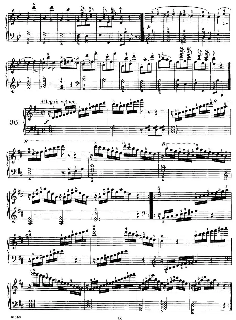 Czerny - 100 Progressive Studies Op.139（22—36）