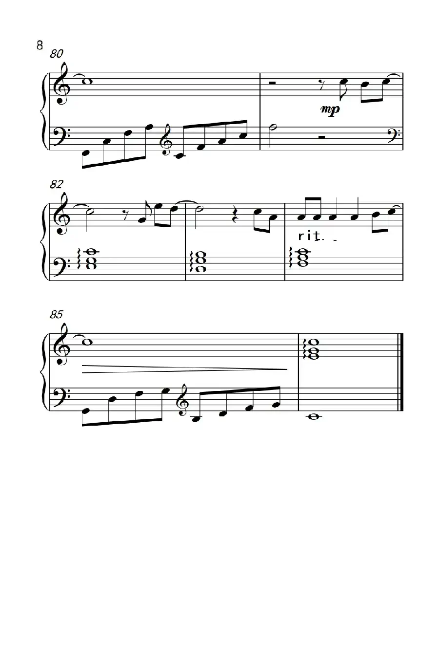 Let it Go(《弹吧音教》制谱版)