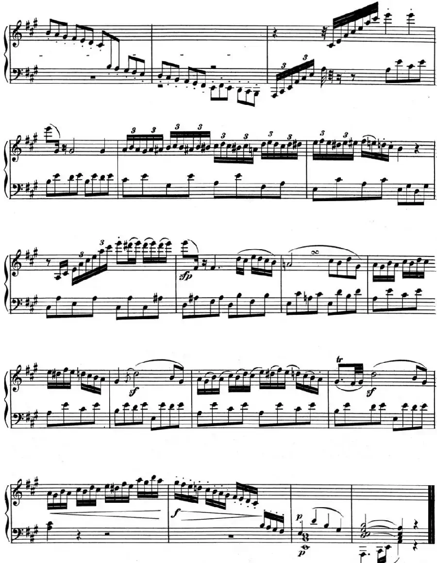 贝多芬钢琴奏鸣曲02 A大调 Op.2 No.2 A major