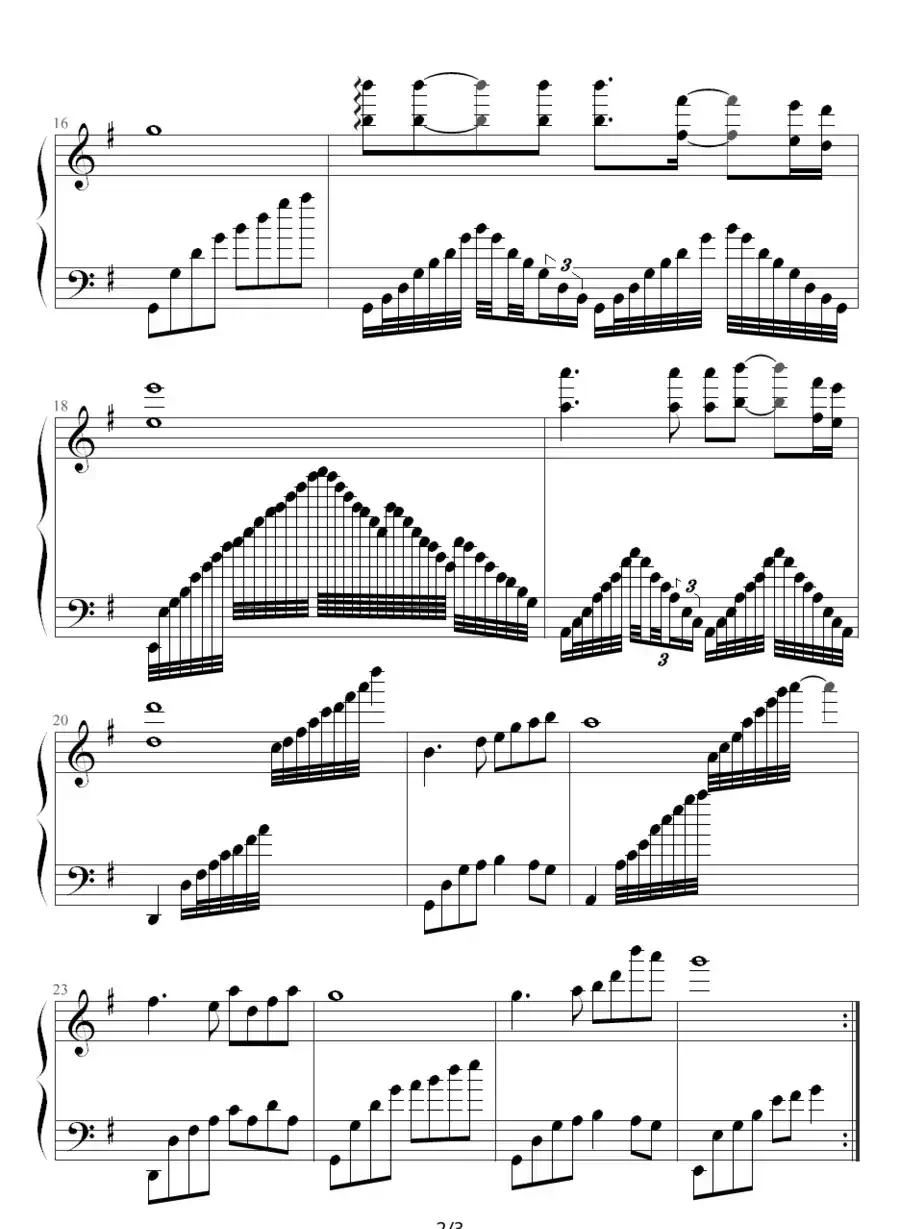 一帘幽梦（即兴中的快速琶音）