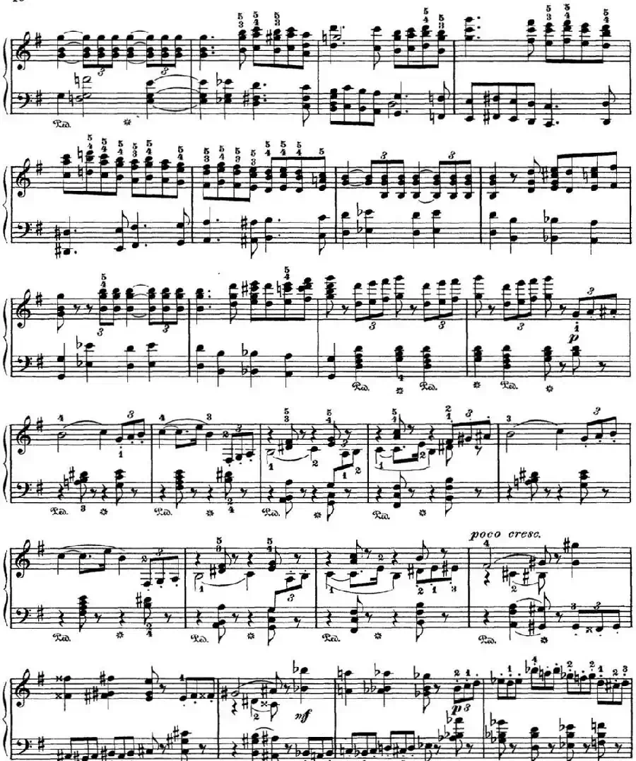 柴可夫斯基 四季 9月 狩猎之歌 G大调 The Hunt G major