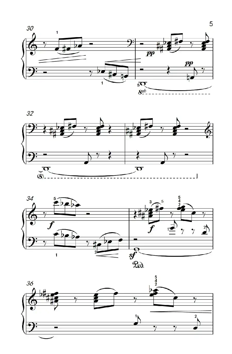 切分音（三）（巴托克 小宇宙 钢琴教程 5）