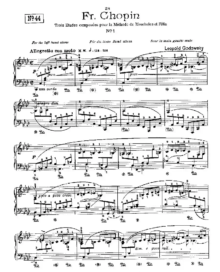 53首以肖邦练习曲为素材而作的练习曲（No.44）