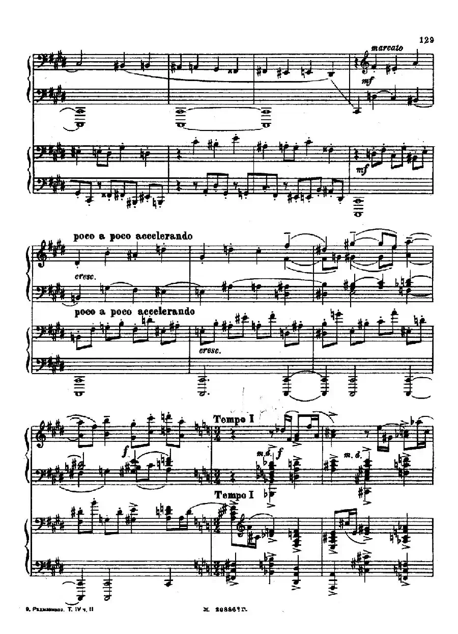 交响舞曲 Symphonic Dance Op.45（双钢琴）