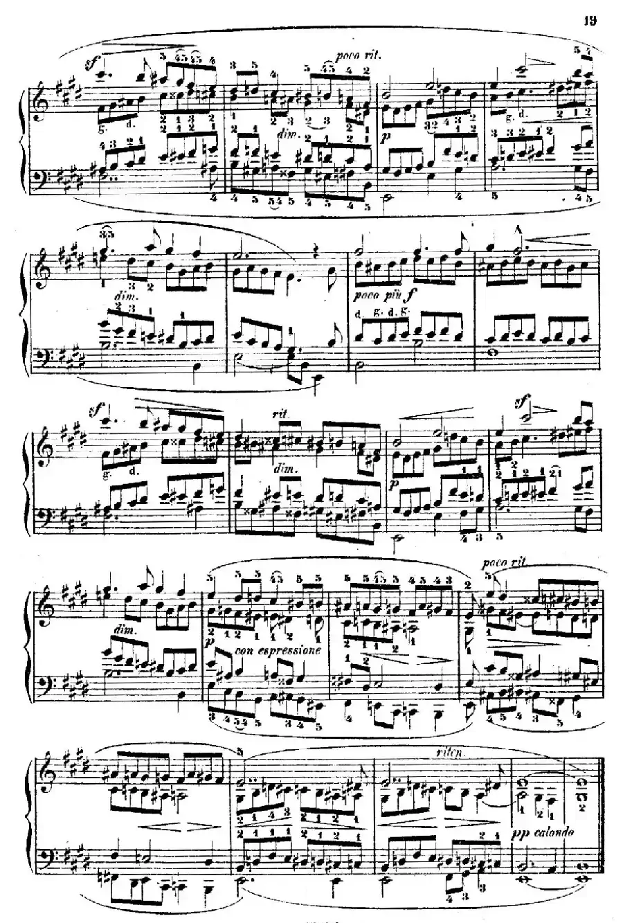 Douze Etudes de Salon Op.5（12首沙龙练习曲·4）