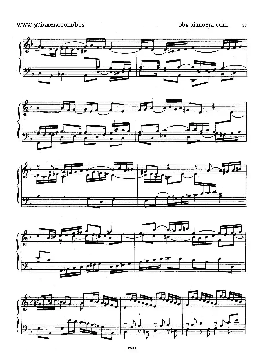 Suite No.3 in d Minor HWV 428（d小调第三组曲）