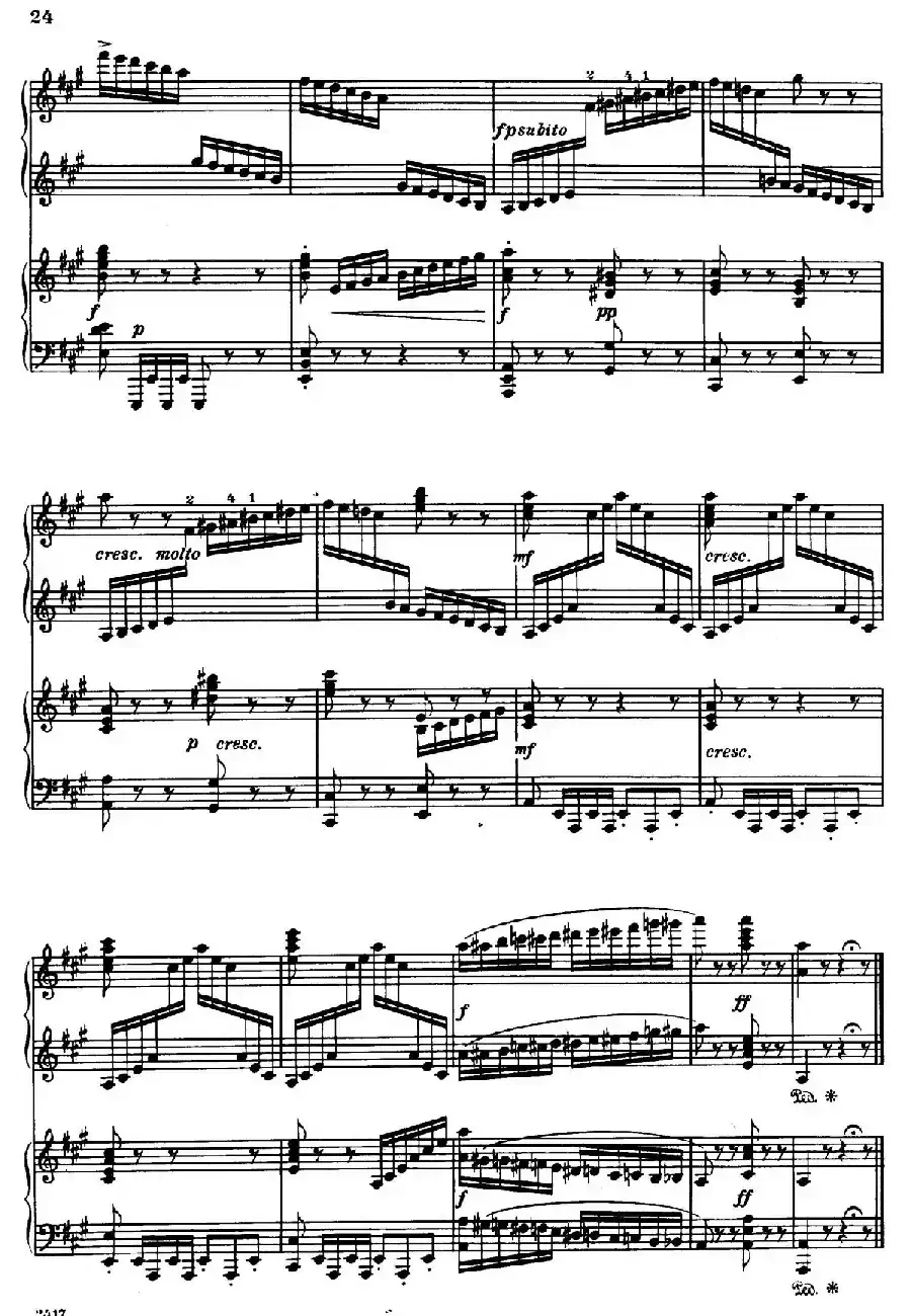 Introduction et Rondo Capriccioso Op.28（引子与随想回旋曲·双钢琴）