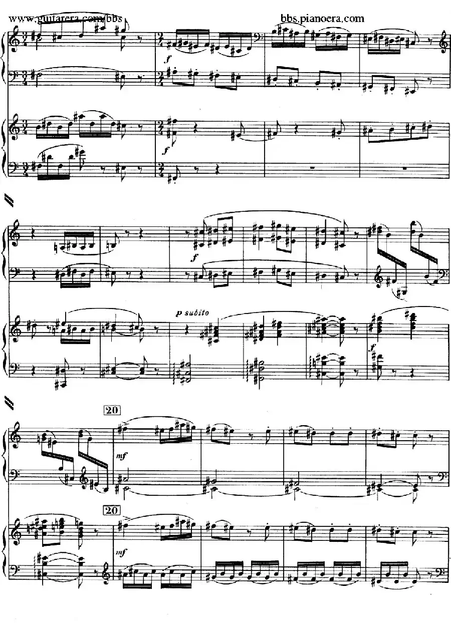 Piano Concerto in c-sharp Minor（升c小调钢琴协奏曲·第三乐章）