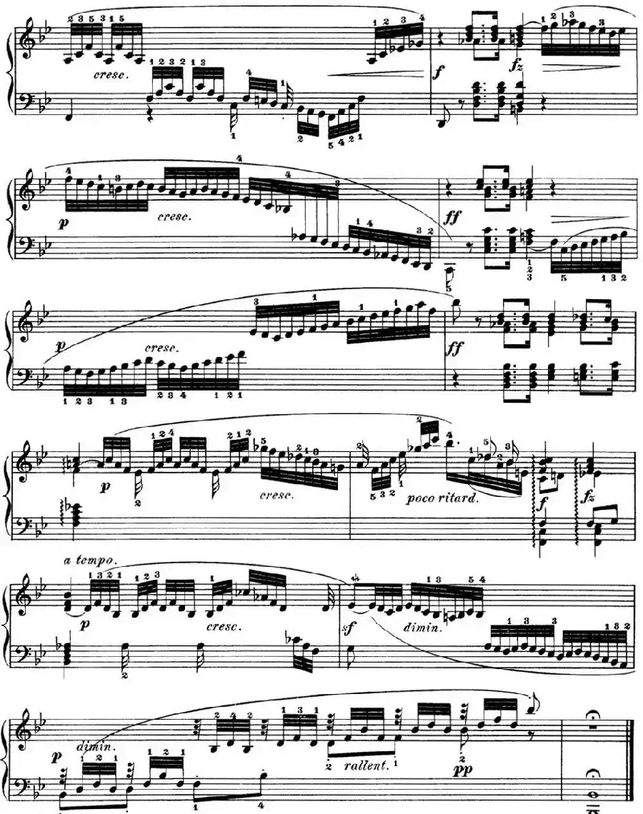 巴赫《平均律钢琴曲集·第一卷》之前奏曲（NO.21）