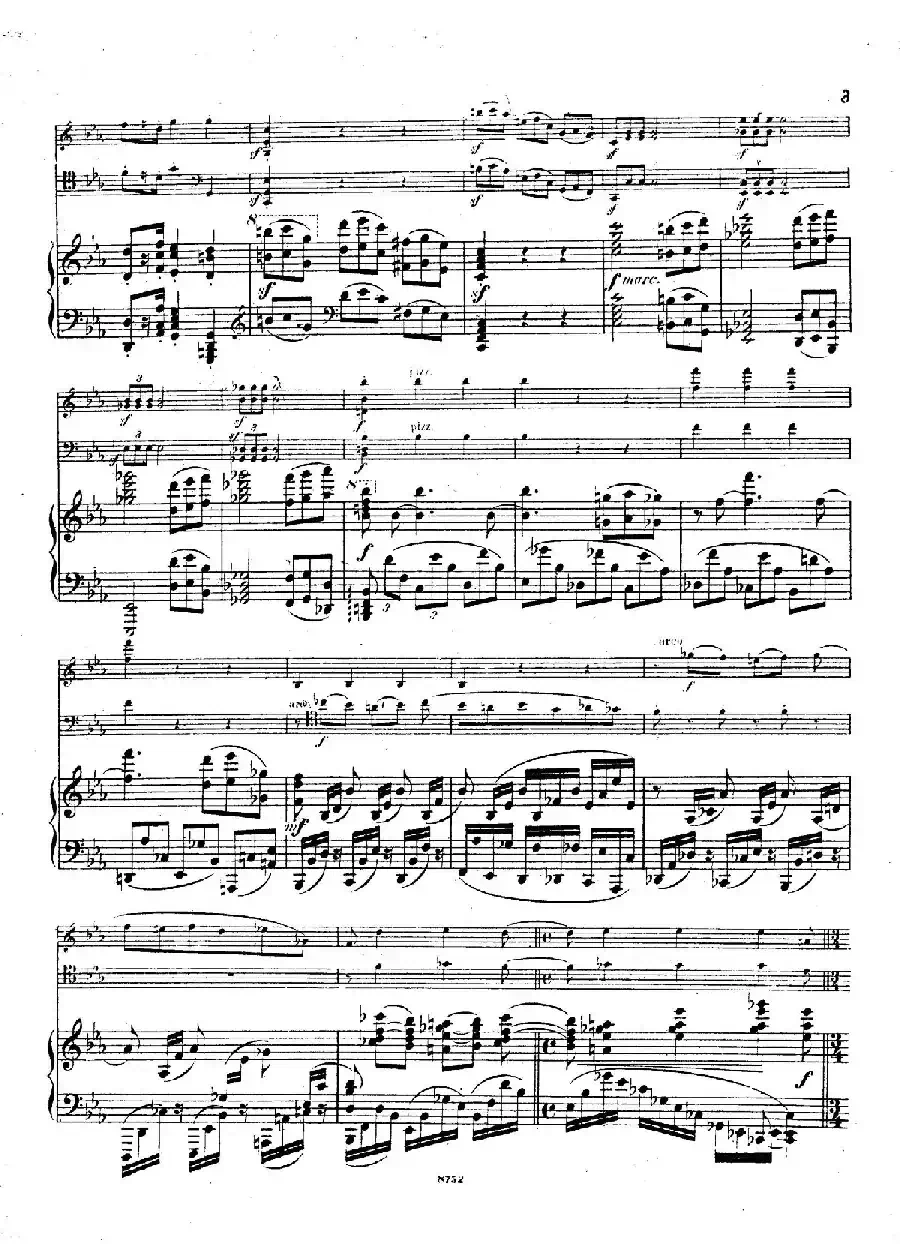 Piano Trio No.3 in c Minor Op.101（c小调第三钢琴三重奏）
