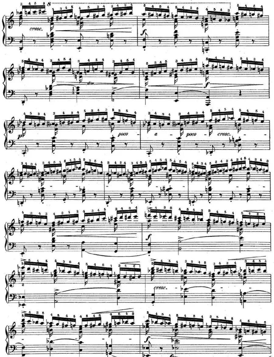 肖邦练习曲2 Op.10 No.2 a小调 A minor