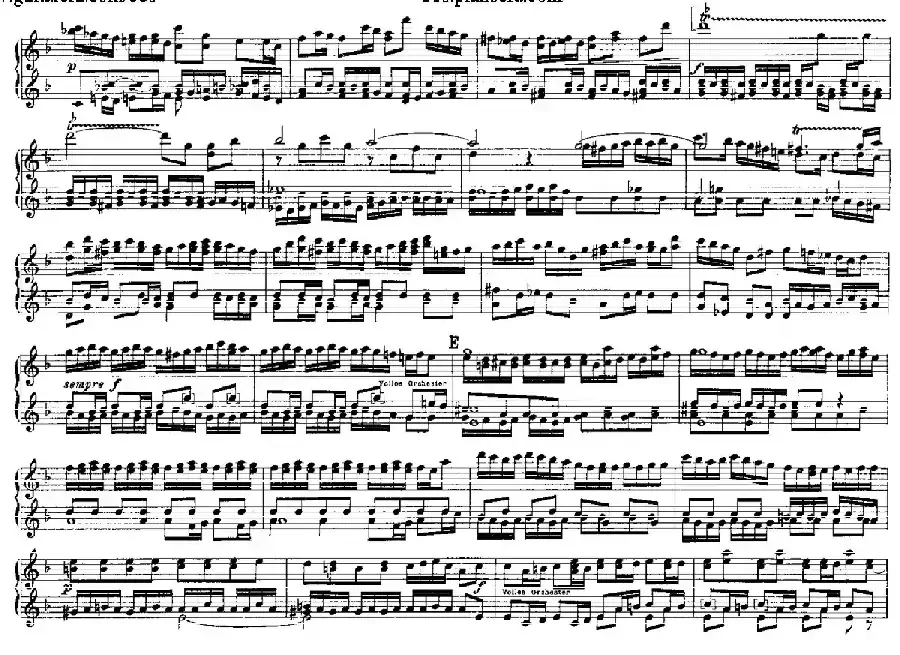 Brandenburg Concerto No.2 in F Major BWV.1047（F大调第二勃兰登堡协奏曲·四手联弹版）
