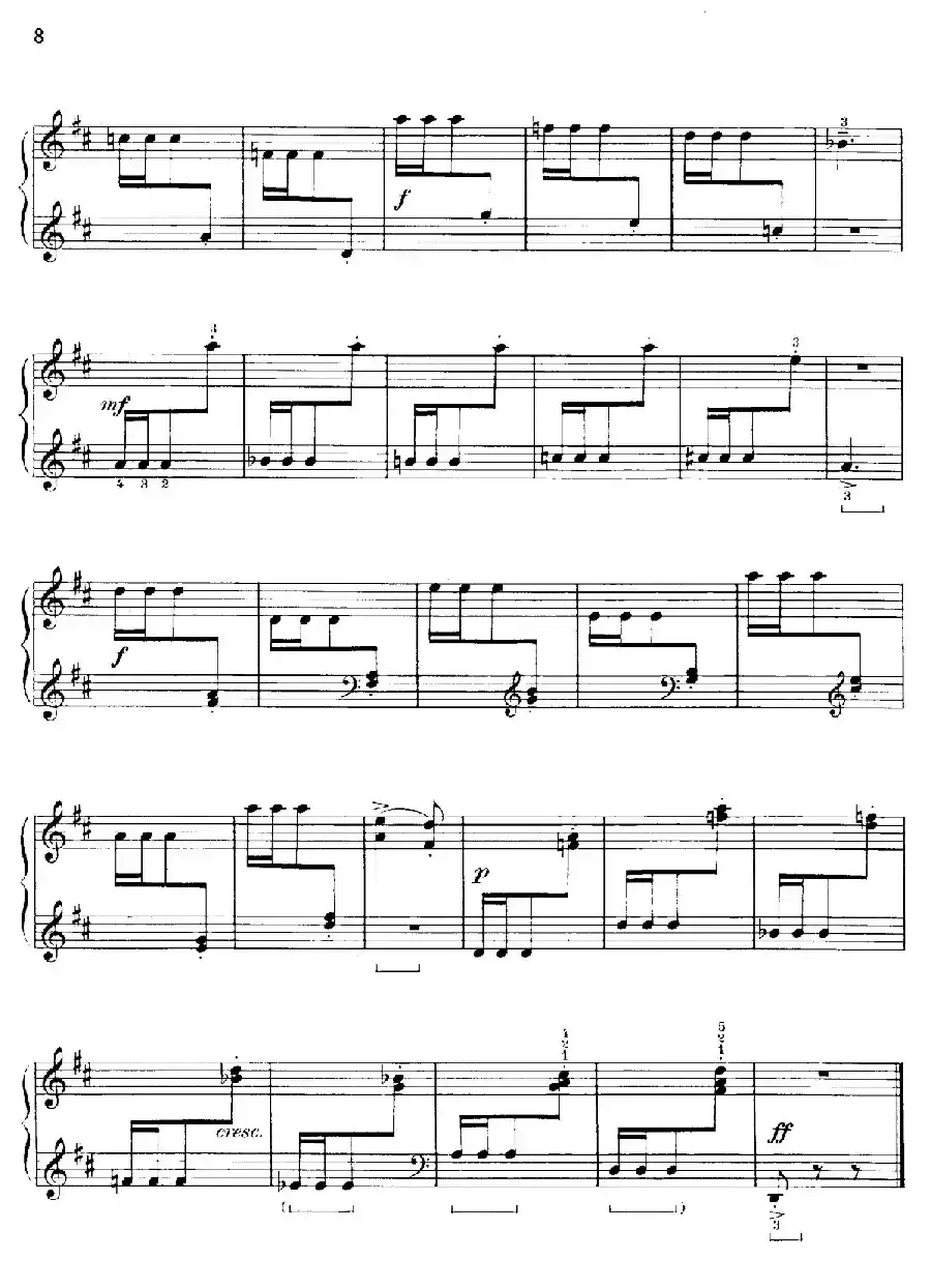 Thirty Pieces For Children Op.27（30首儿童钢琴曲 1—5）