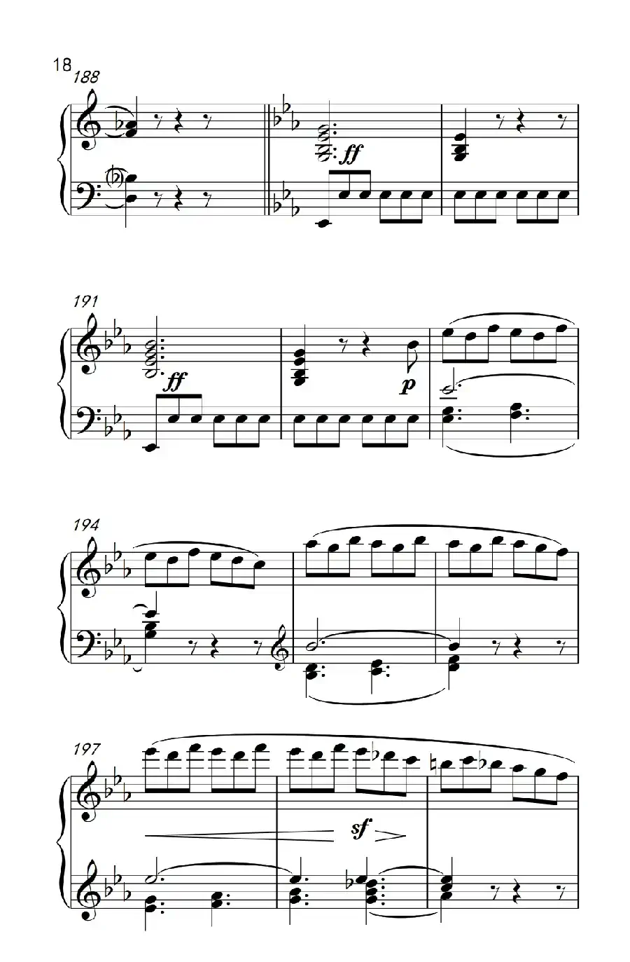 奏鸣曲 Opus 7 第一乐章(贝多芬奏鸣曲集 2)