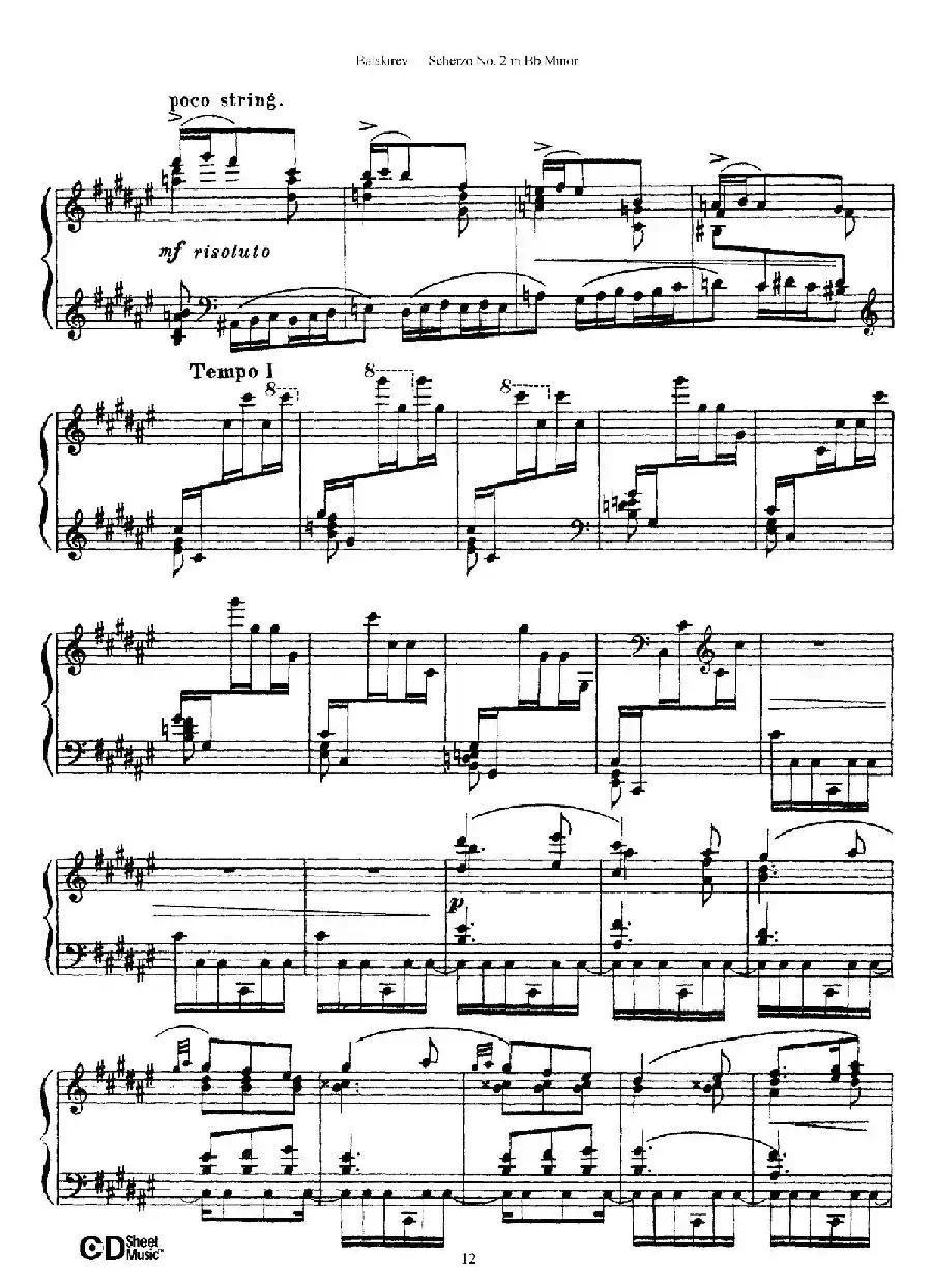Scherzo No.2 in B-flat Minor（降b小调第二谐谑曲）