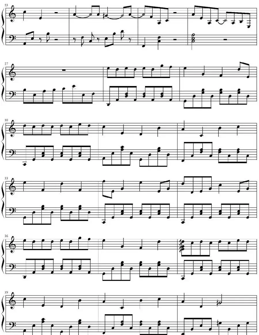 《胜女的代价》插曲(悲怆奏鸣曲第三乐章慢板)