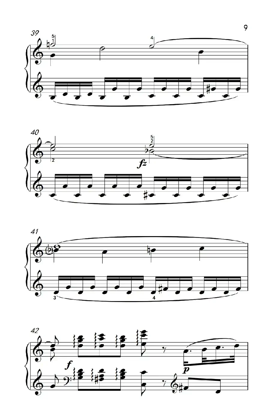 第九级1.C大调奏鸣曲 第一乐章 Hob.XVI 50（中央音乐学院 钢琴（业余）考级教程 7-9级）