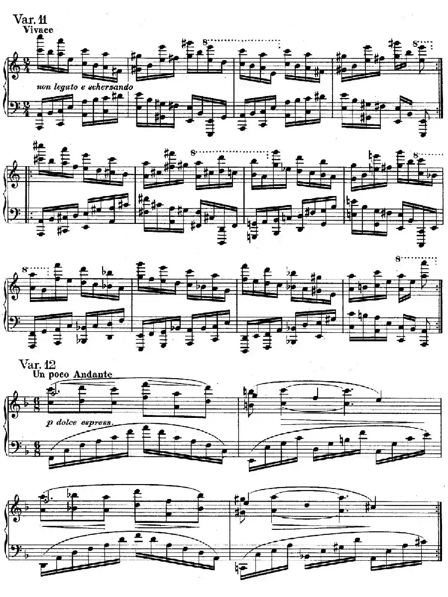 帕格尼尼主题变奏曲（Op.35 Livre2）