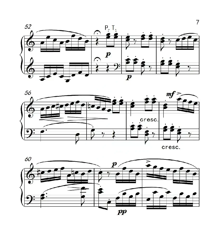 第六级B组 C大调奏鸣曲(中国音乐学院钢琴考级作品1~6级)