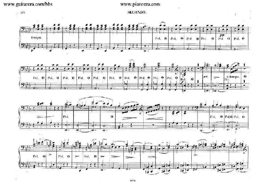 Piano Concerto No.2 in f Minor Op.21（f小调第二钢琴协奏曲·四手联弹版）